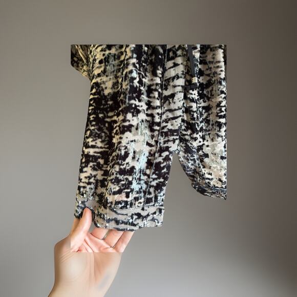 Gypsy 05 Silk Velvet Burnout Dress – L - Sheer Cold Shoulder Boho Glam Party - Picture 6 of 12